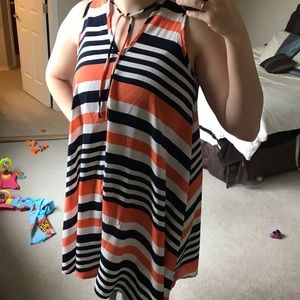Boutique Tank Chiffon Dress